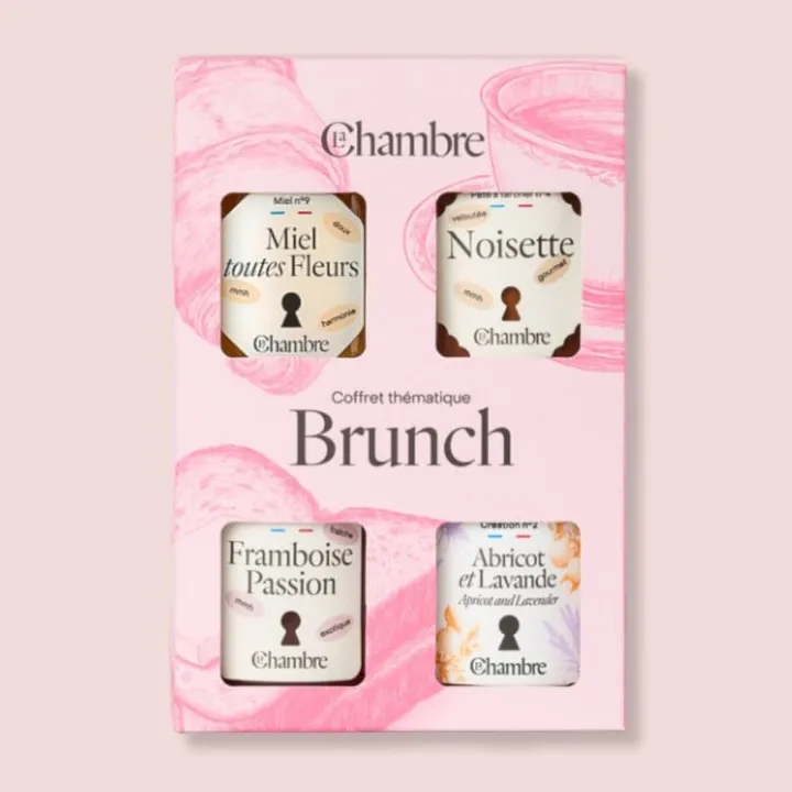 Coffret brunch de quatre confitures artisanales