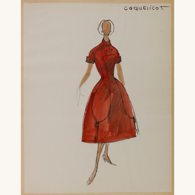 Une visite de musée d'art autour du coquelicot